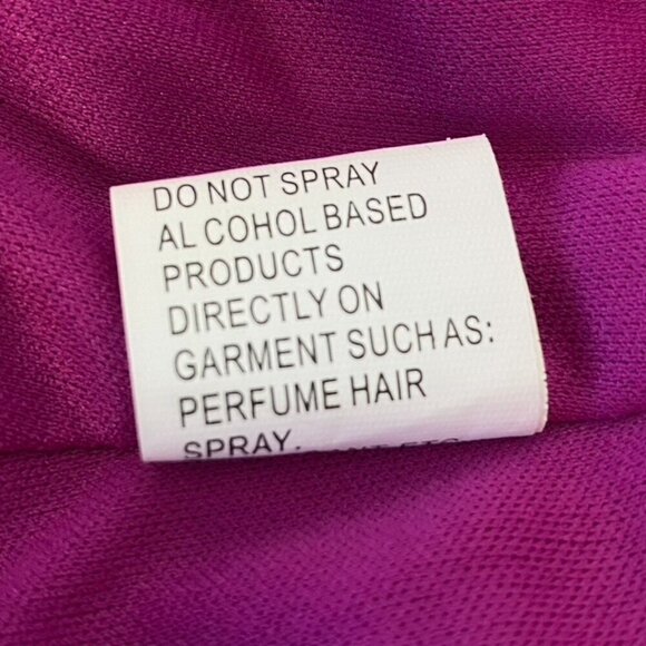 Mac Duggal One Shoulder Midi Length Jersey Dress in Magenta - Picture 10 of 14